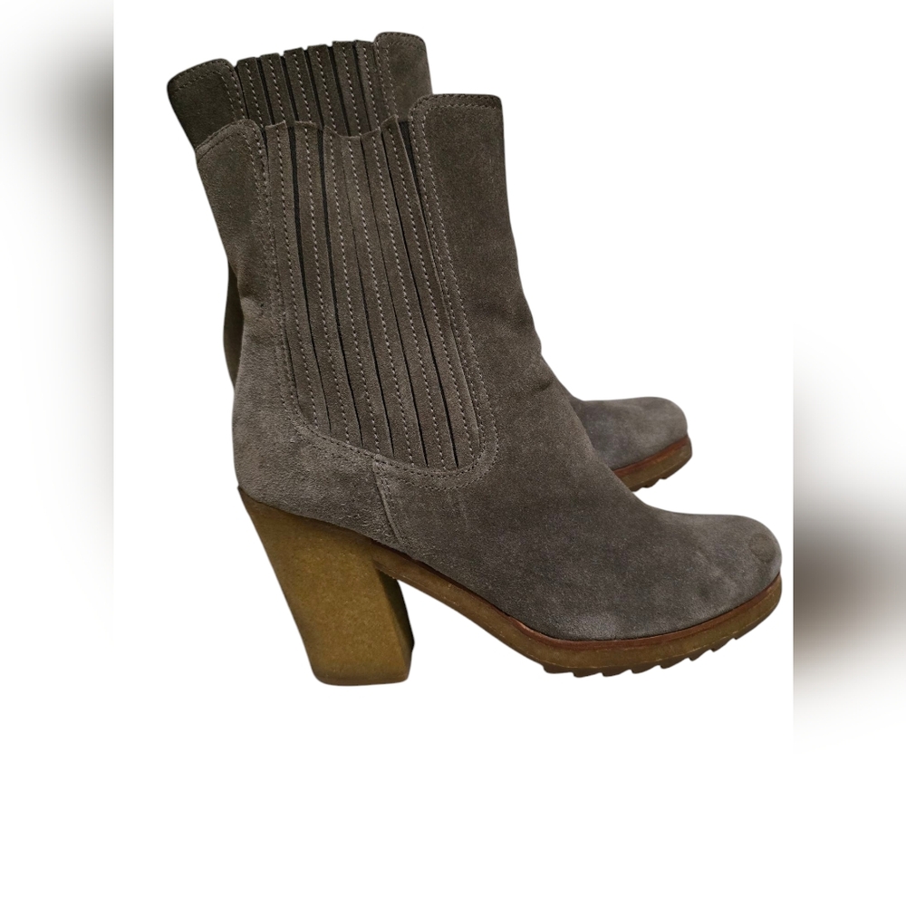 PRADA Suede Chelsea Boots Size 40 (9) - Picture 3 of 16
